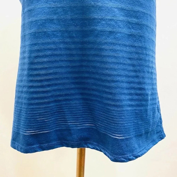 PINKY Girls Sleeveless Pullover Basic Neck Blue Striped Tank Top Size XL 14/16 - Picture 7 of 12